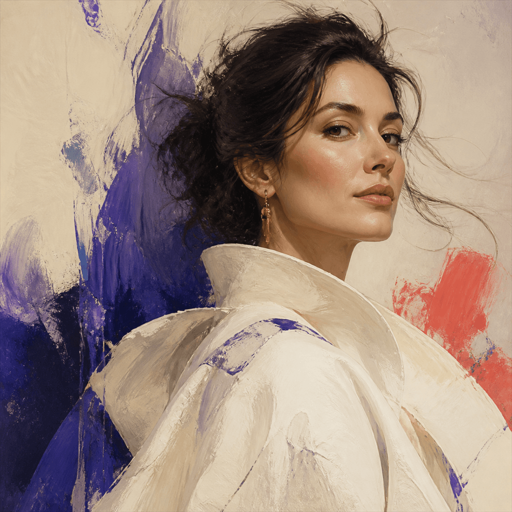 AI-generated showcase image: editorial portrait